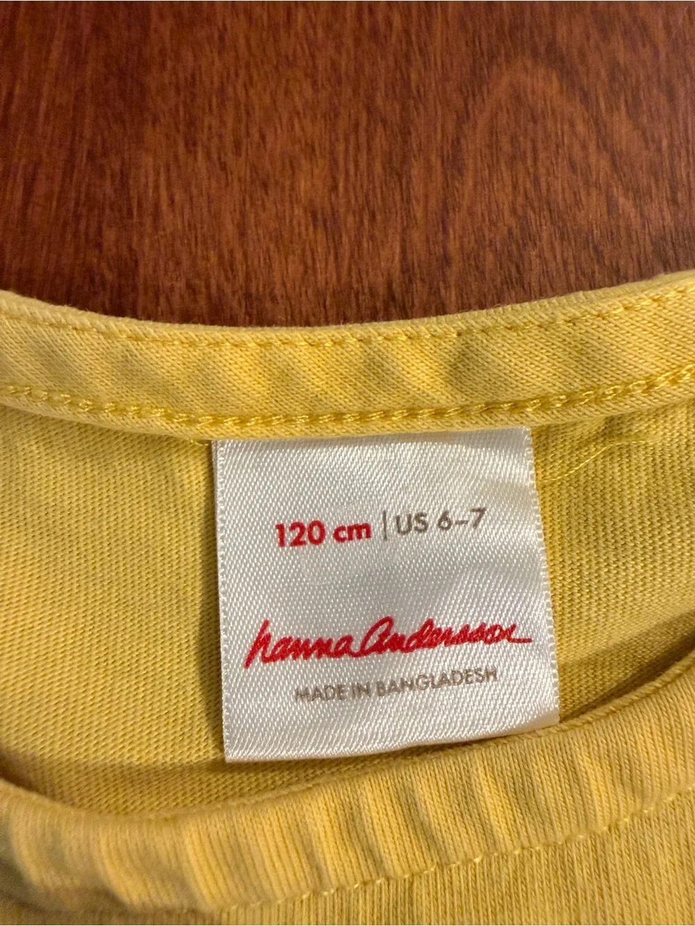 Hanna Andersson Sunshine Yellow Short Sleeve Cotton Dress